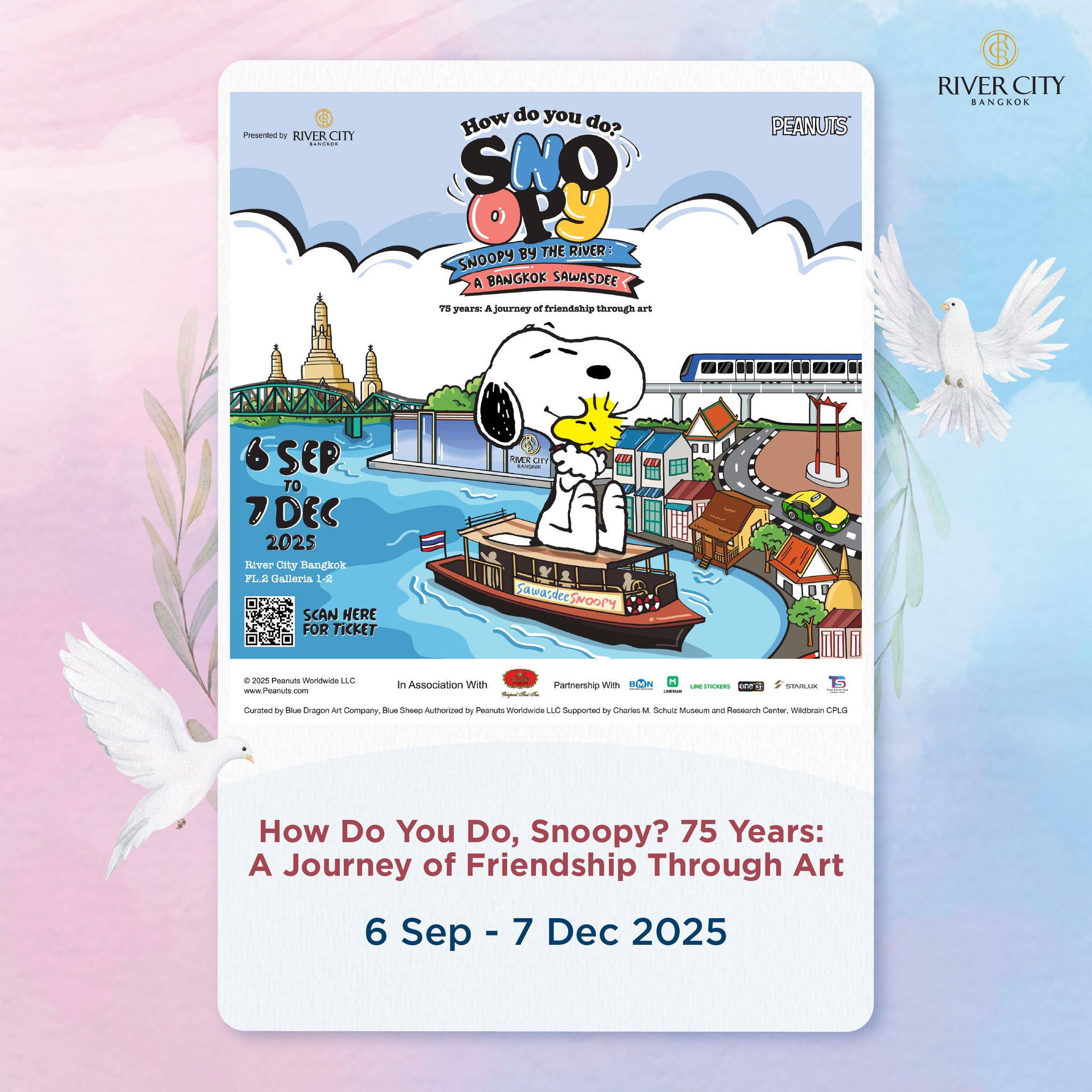The Peanuts “How Do You Do, Snoopy?” The 75th anniversary exhibition